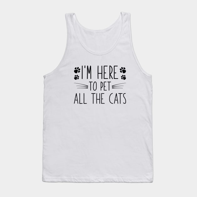 Pet All The Cats Tank Top by LuckyFoxDesigns